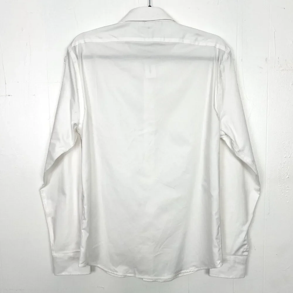 NWT Banana Republic Wrinkle‎ Resistant Button Down Shirt Men's Small White zq